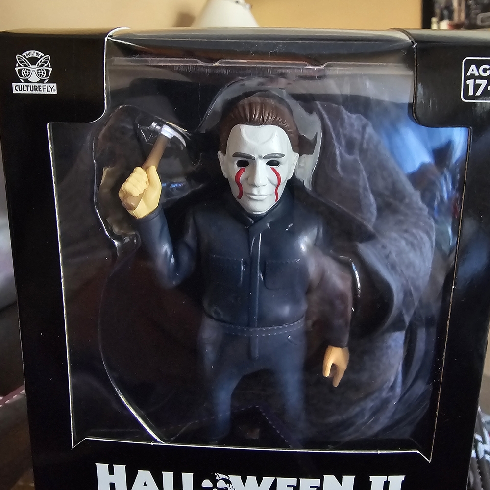 CultureFly Michael Myers Halloween II Black Action Figure 4.75"